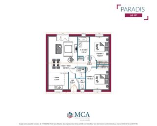  Maison  vendre 3 pices 64 m