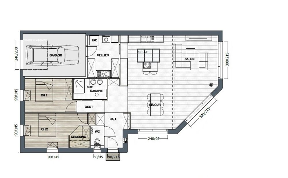 vente Maison - 4 pièce(s) - 80 m² Apremont (85220)