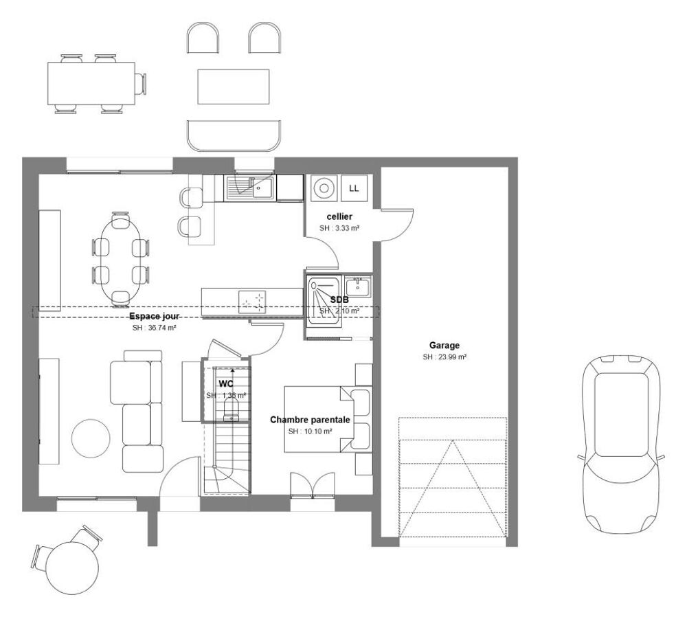 vente Maison - 8 pièce(s) - 102 m² Esquay-Notre-Dame (14210)