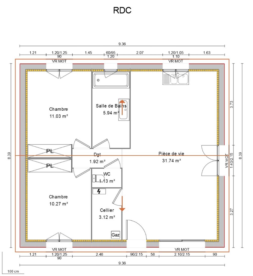 La Chapelle-d'Aurec : maison de 5 pièces (65 m²) à vendr....