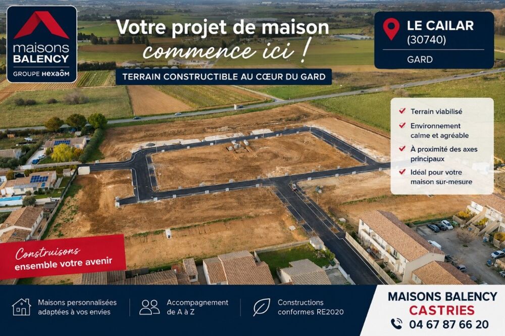 vente Terrain - 241 m² Le Cailar (30740)