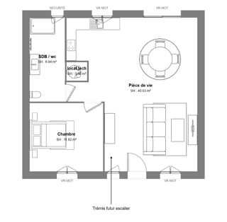  Maison à vendre 3 pièces 59 m²