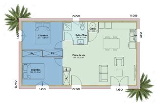  Maison � vendre 3 pi�ces 59 m�