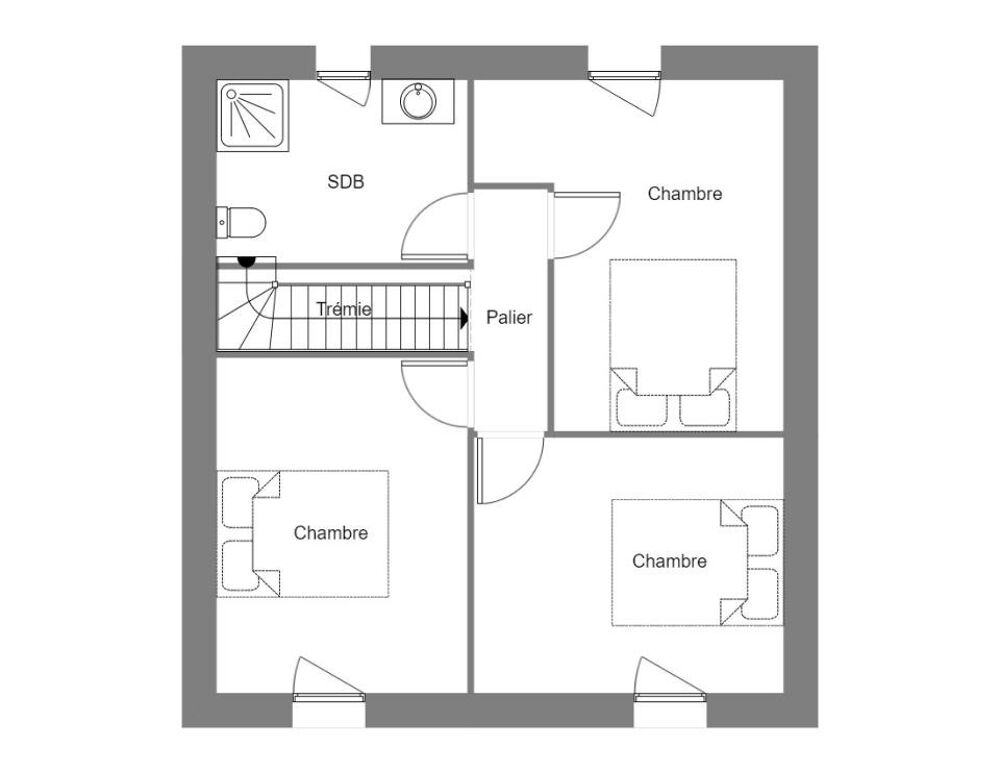 vente Maison - 4 pièce(s) - 70 m² La Vraie-Croix (56250)