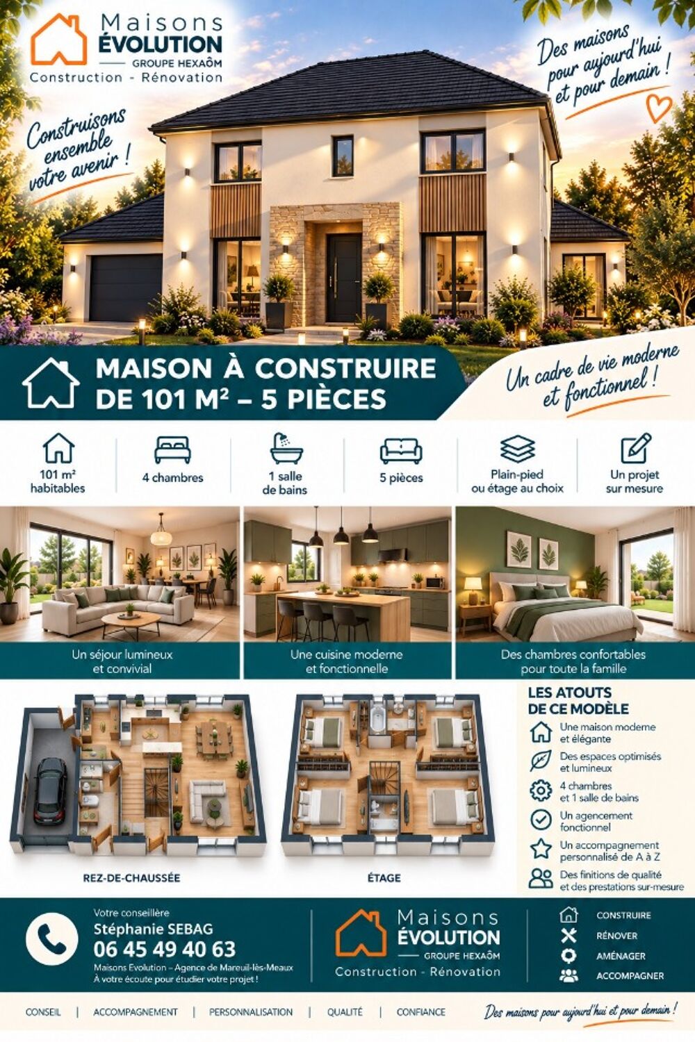 vente Maison - 4 pièce(s) - 110 m² Perthes (77930)