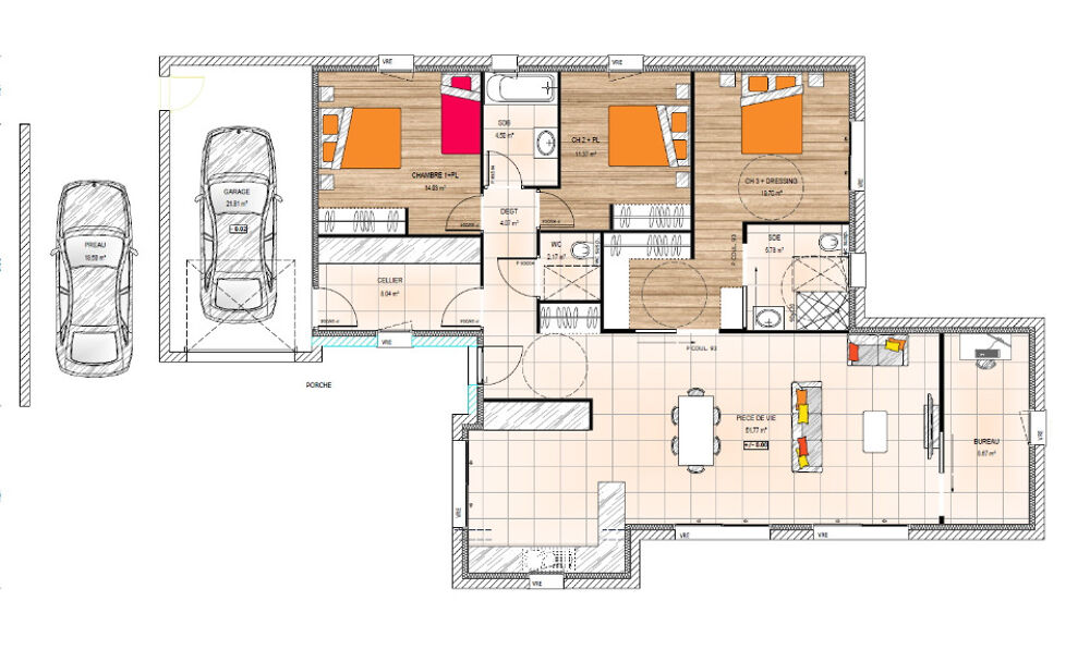 MAISON À CONSTRUIRE DE 131 M² PROCHE DE SEGRÉ, 5 PIÈCES.....