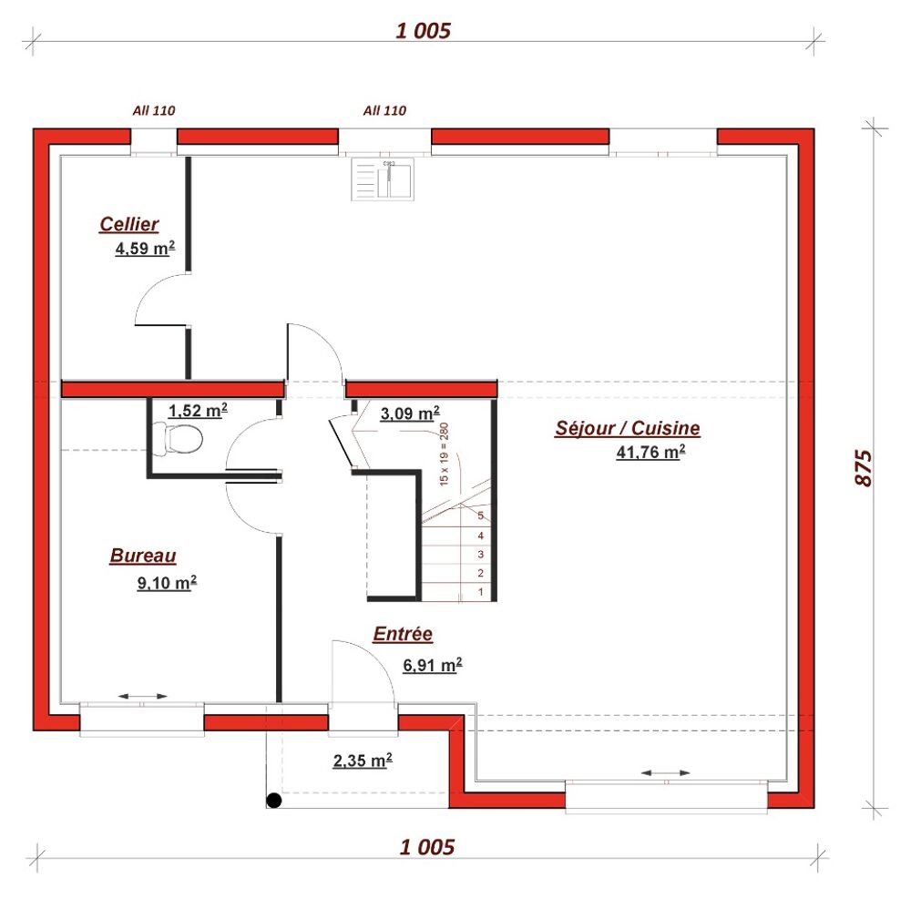 vente Maison - 6 pièce(s) - 130 m² Le Pecq (78230)