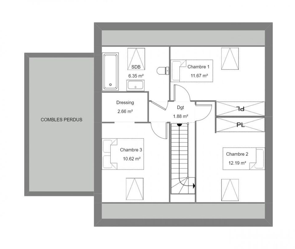 vente Maison - 4 pièce(s) - 80 m² Villedieu-sur-Indre (36320)
