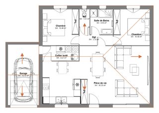  Maison � vendre 3 pi�ces 80 m�