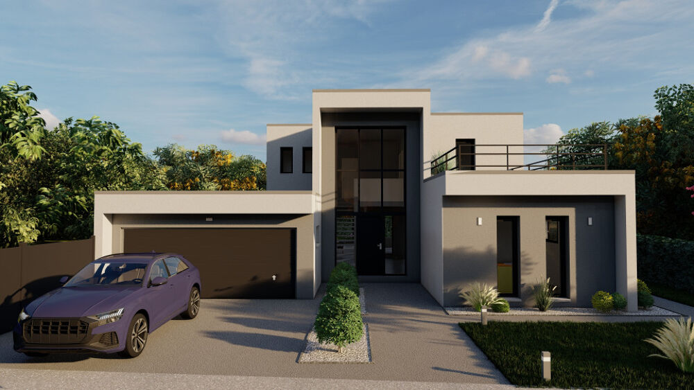 BELLE MAISON CONTEMPORAINE SUR MESURE DANS UN CADRE VERD....