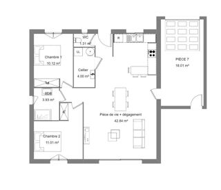  Maison � vendre 3 pi�ces 73 m�