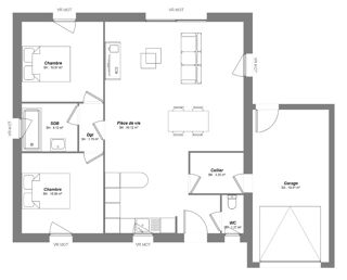  Maison 4 pices 70 m Manthelan