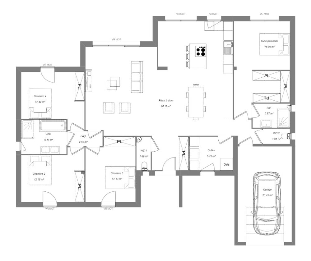 MAISON À CONSTRUIRE DE 140 M² À ARTHON DANS UN EMPLACEME....