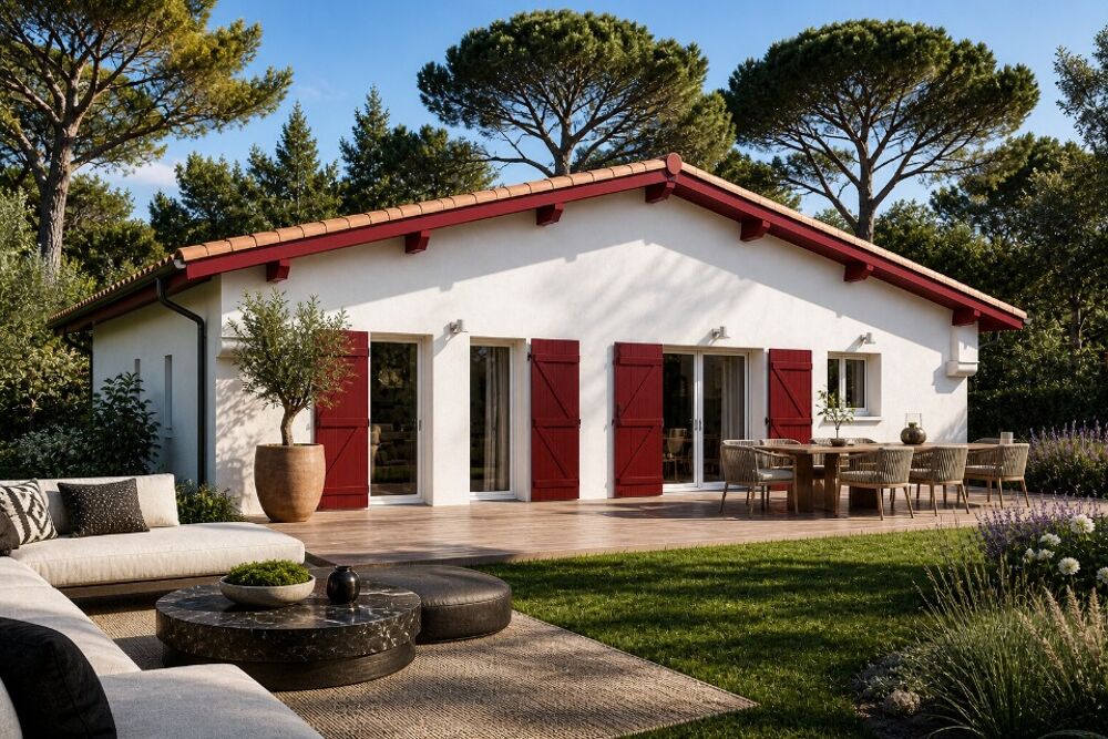 Villa basque sur mesure + terrain à Bénesse-Maremne - Fa....