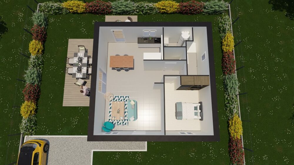 Belle maison de 50 m² offrant une pièce de vie lumineuse....