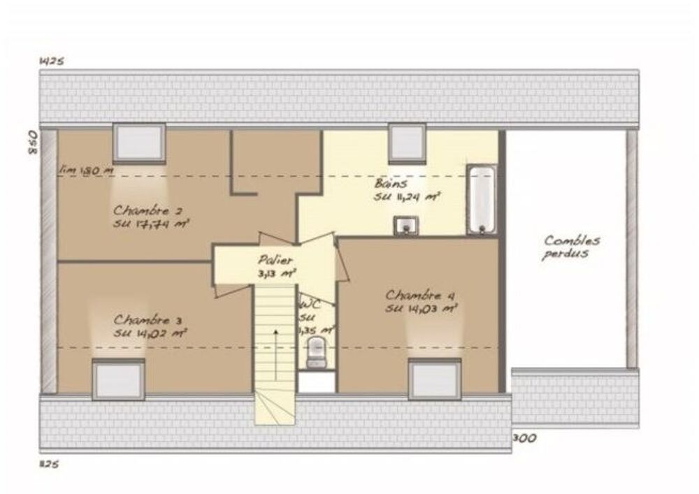 vente Maison - 6 pièce(s) - 117 m² Reuilly (27930)