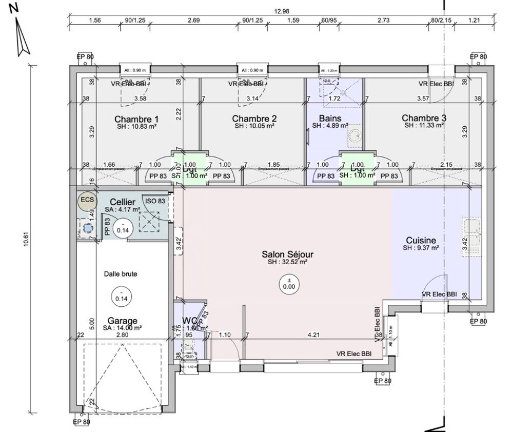 vente Maison - 5 pièce(s) - 83 m² La Jarne (17220)