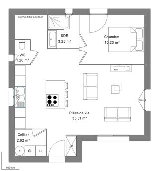  Maison à vendre 2 pièces 50 m²