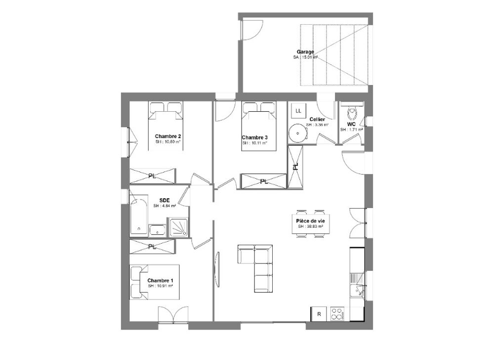 MAISON À CONSTRUIRE DE 81 M² PROCHE DE BÉZIERS ....