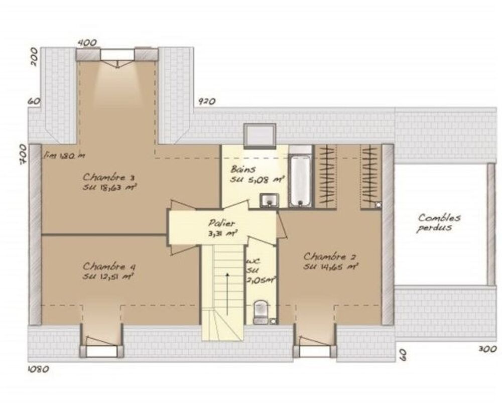 vente Maison - 6 pièce(s) - 114 m² Reuilly (27930)