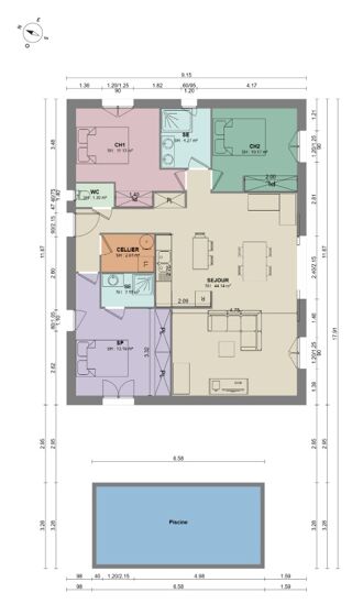  Maison � vendre 4 pi�ces 89 m�