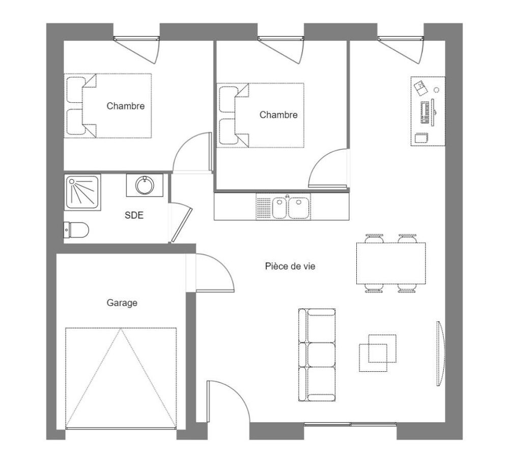 MAISON À CONSTRUIRE DE 55 M² À REZÉ, 3 PIÈCES I....