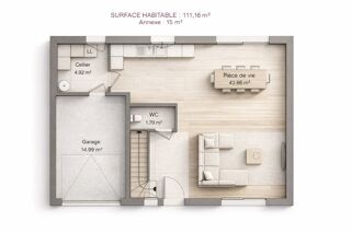  Maison 6 pièces 111 m² Brécy