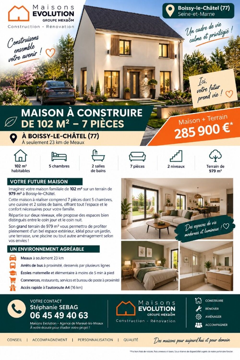 vente Maison - 7 pièce(s) - 102 m² Boissy-le-Châtel (77169)