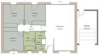  Maison 3 pi�ces 73 m� Landorthe