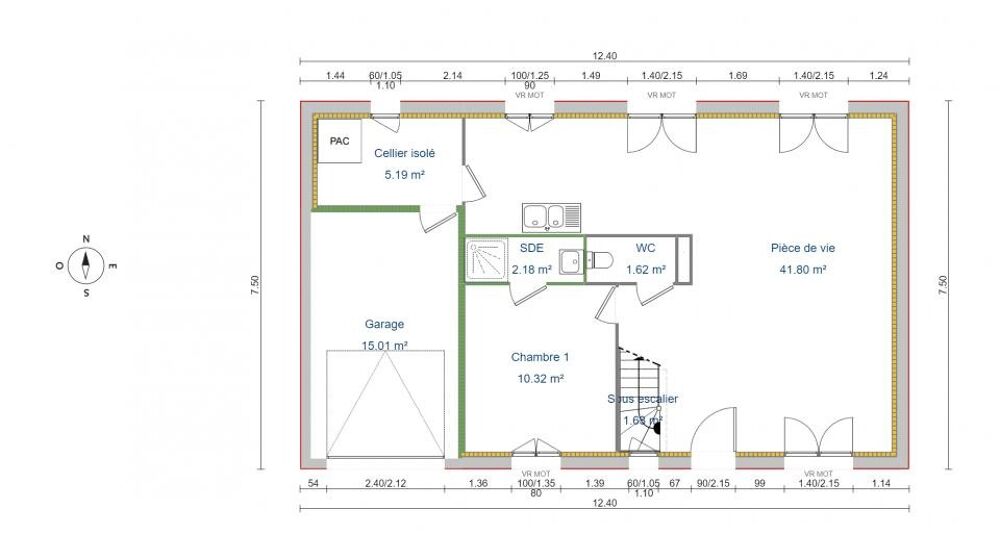 vente Maison - 6 pi�ce(s) - 114 m� Grisy-les-Pl�tres (95810)