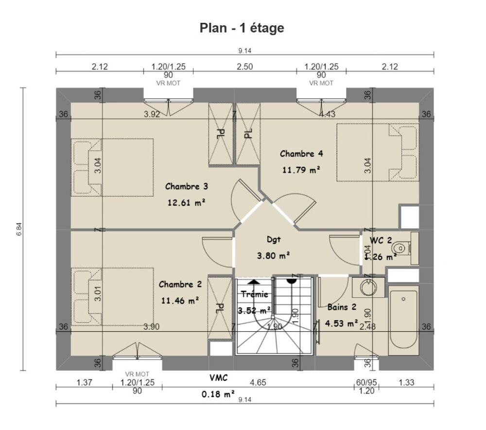 vente Maison - 5 pièce(s) - 113 m² Puget-sur-Argens (83480)