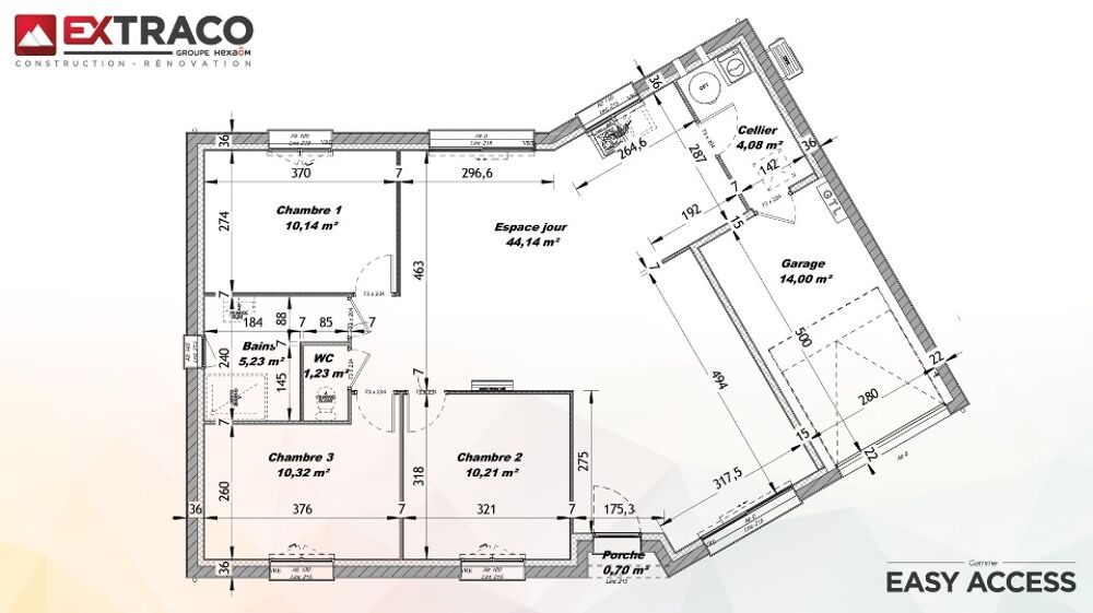 MAISON À CONSTRUIRE DE 85 M² PROCHE DE ROUEN AVEC 4 PIÈC....