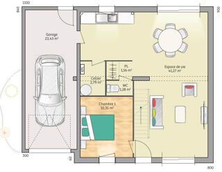  Maison  vendre 6 pices 89 m
