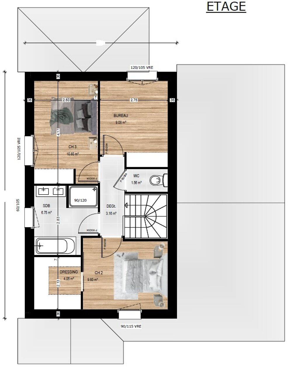 vente Maison - 6 pièce(s) - 122 m² Trélazé (49800)