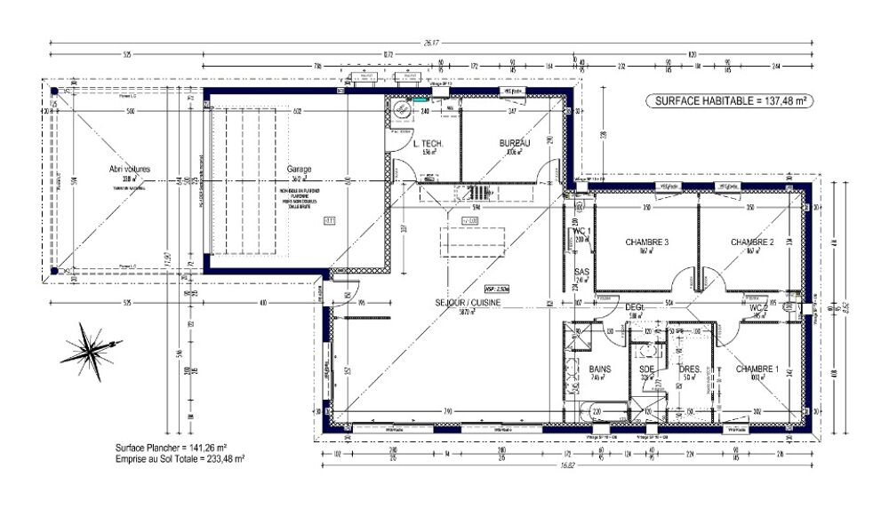 vente Maison - 5 pièce(s) - 137 m² Saint-Médard-d'Eyrans (33650)
