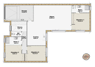  Maison 4 pi�ces 94 m� Auberville