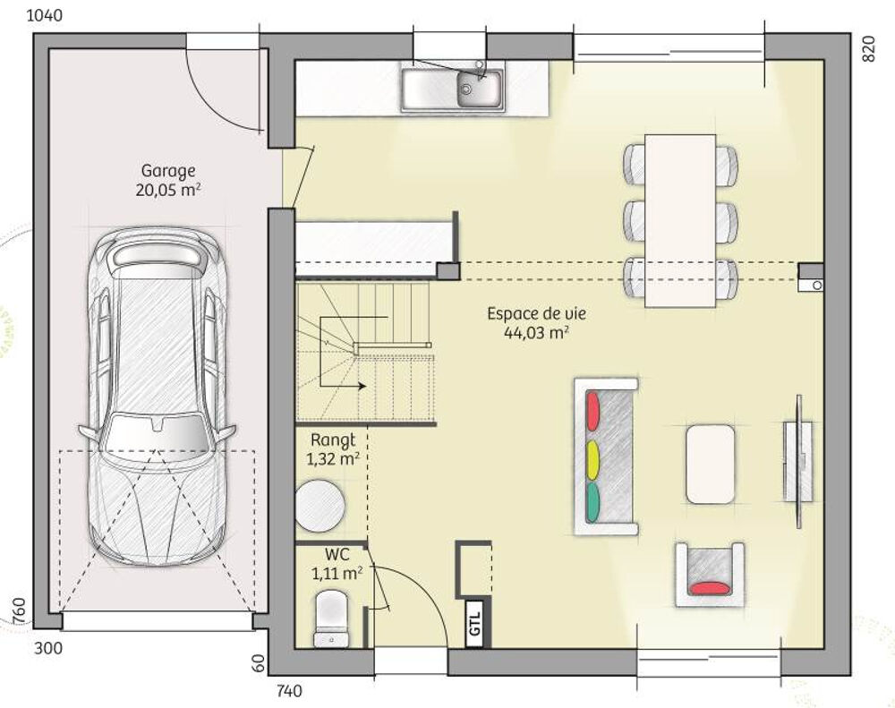 vente Maison - 6 pièce(s) - 91 m² Rouge-Perriers (27110)