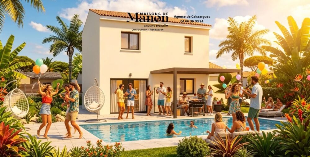 Projet TERRAIN + MAISON à JONQUIERES ST VINCENT - Ma....
