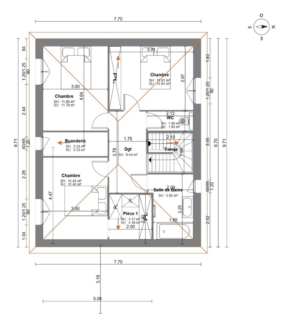 vente Maison - 5 pièce(s) - 125 m² Lambesc (13410)