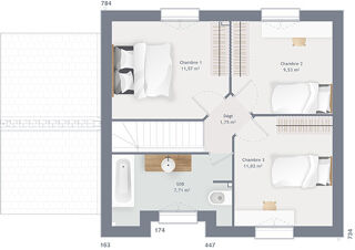  Maison 5 pices 80 m Cresserons