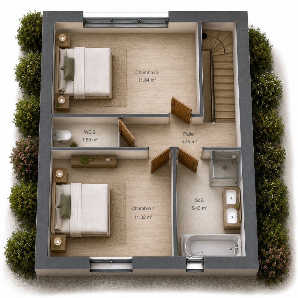 vente Maison - 5 pièce(s) - 140 m² Ballan-Miré (37510)