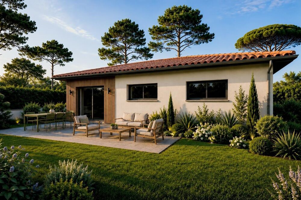 Villa Optica + terrain à Saint-Vincent-de-Tyrosse - Plei....
