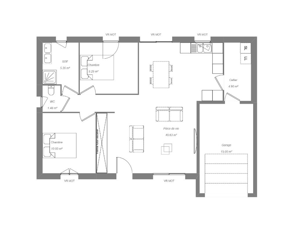 MAISON À CONSTRUIRE DE 71 M² PROCHE DE TOURS Fa....