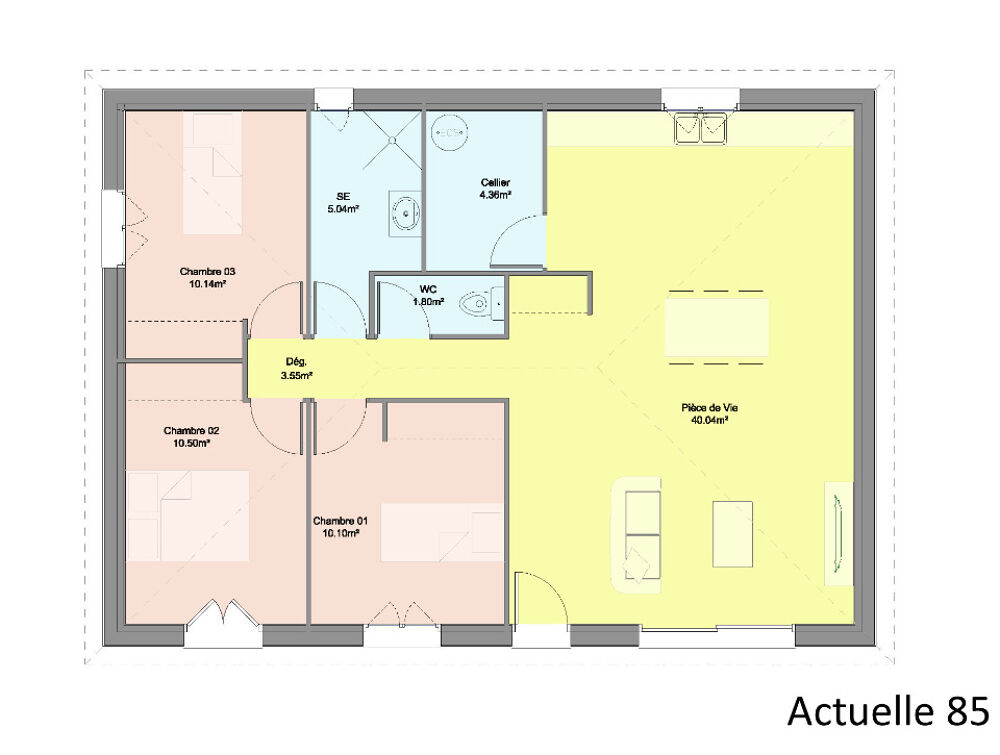 vente Maison - 4 pièce(s) - 85 m² Monein (64360)