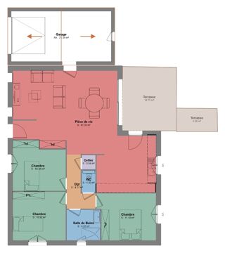  Maison � vendre 4 pi�ces 90 m�