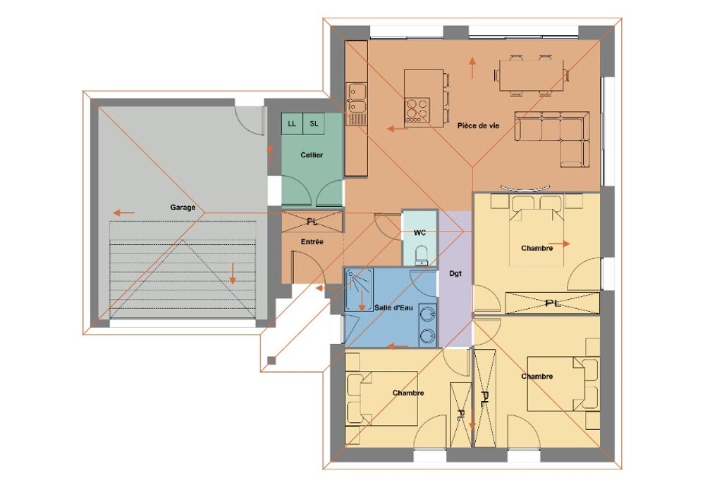 vente Maison - 4 pièce(s) - 90 m² Quimper (29000)