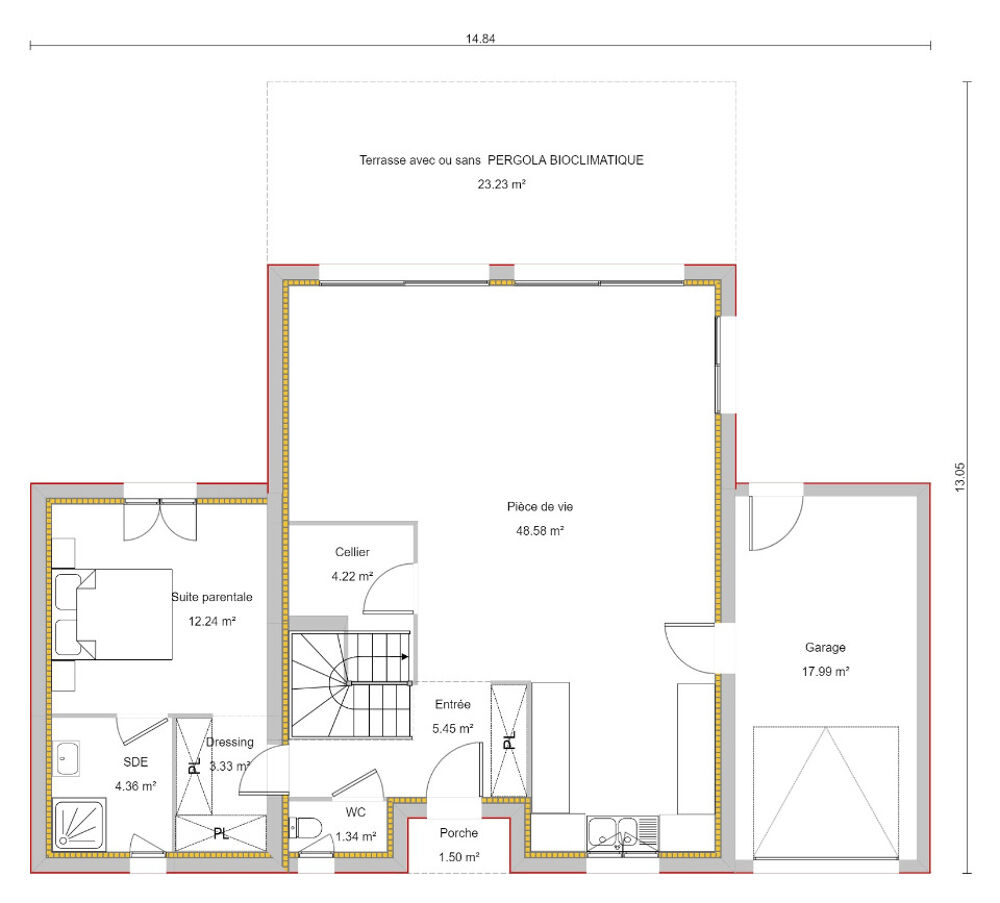 vente Maison - 5 pièce(s) - 120 m² Villeneuve-Tolosane (31270)