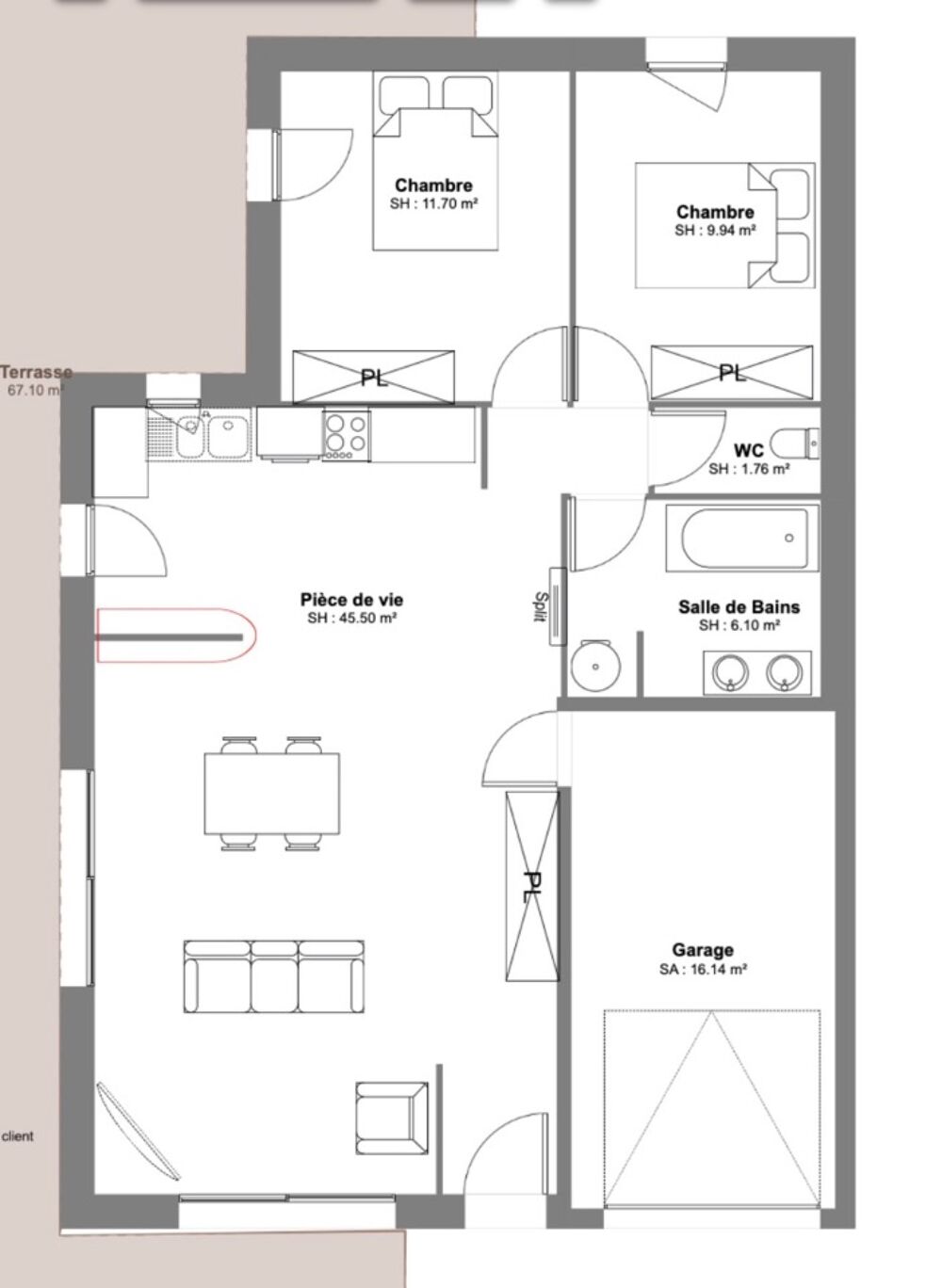 vente Maison - 3 pi�ce(s) - 70 m� La Jarne (17220)