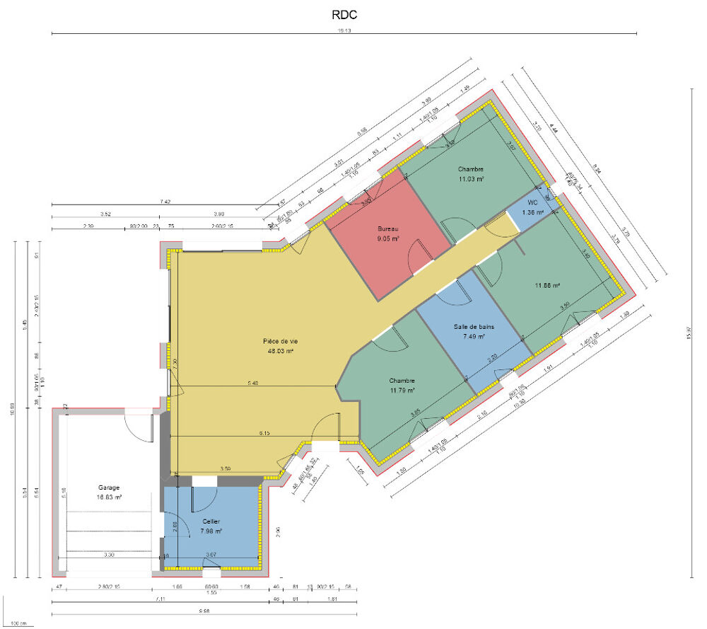 vente Maison - 4 pièce(s) - 105 m² Écommoy (72220)