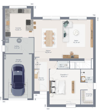  Maison 7 pi�ces 160 m� Jonchery-sur-vesle